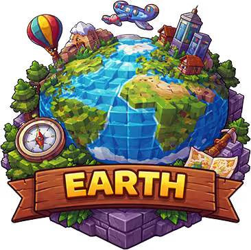 MINECRAFT EARTH SERVERS (WORLD MAP)