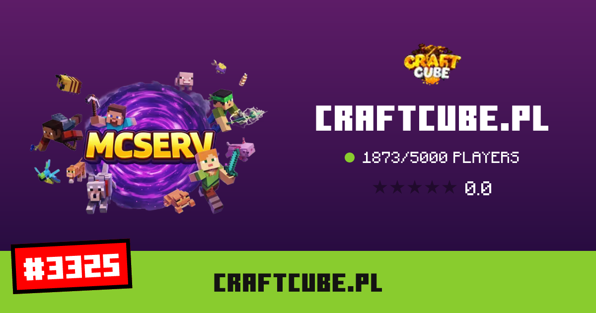 craftcube.pl - IP, players and Minecraft server info