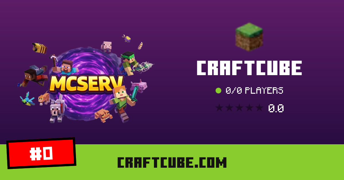 craftcube - IP, players and Minecraft server info
