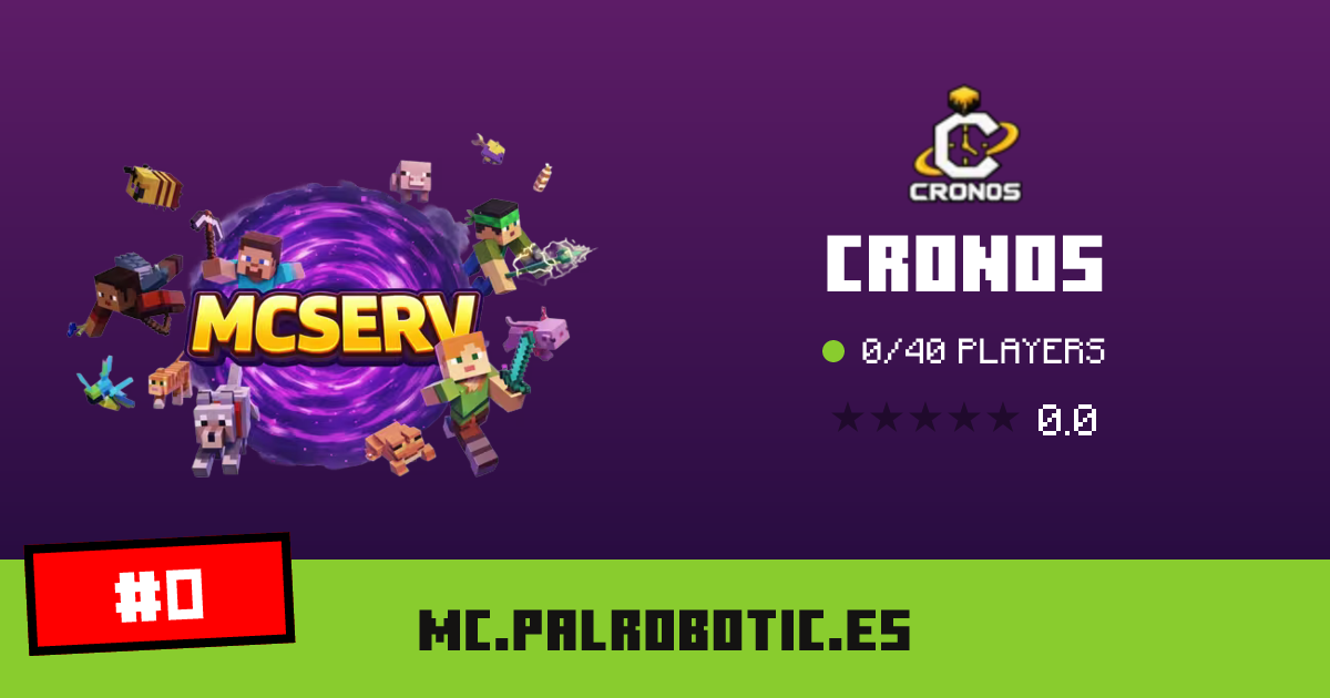 Cronos - IP, jogadores e informações do servidor Minecraft