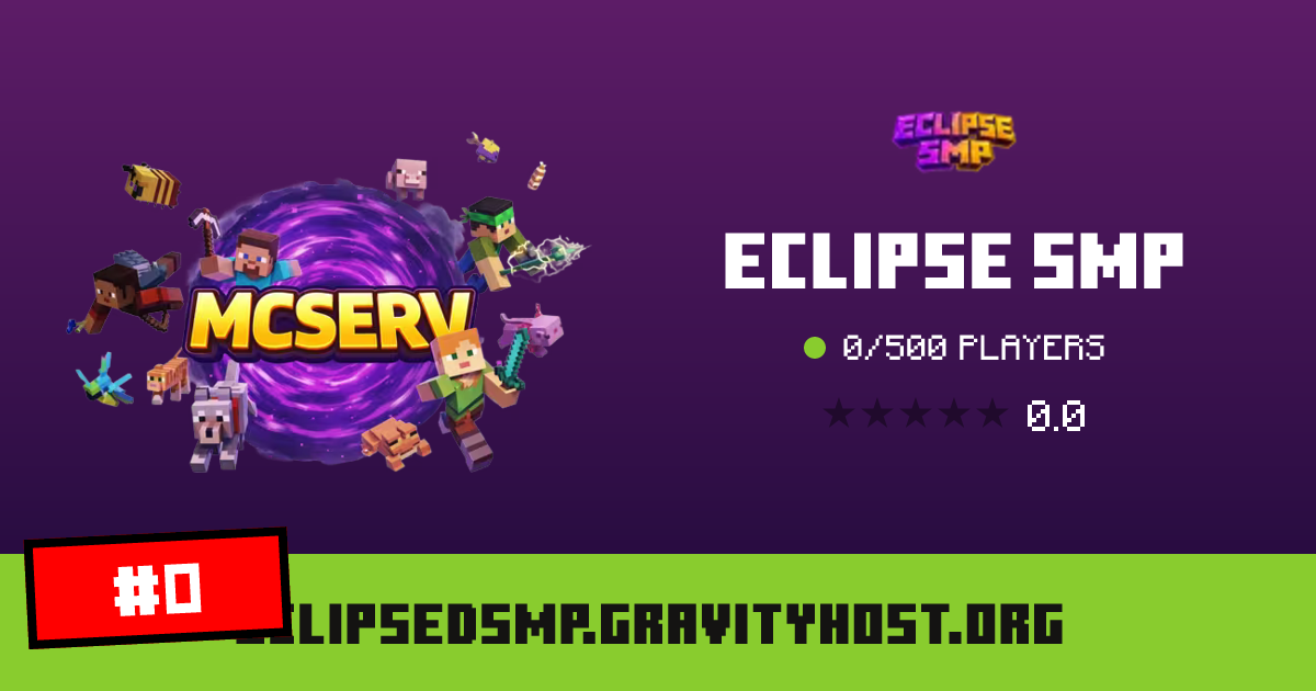 Eclipse SMP - IP, players and Minecraft server info