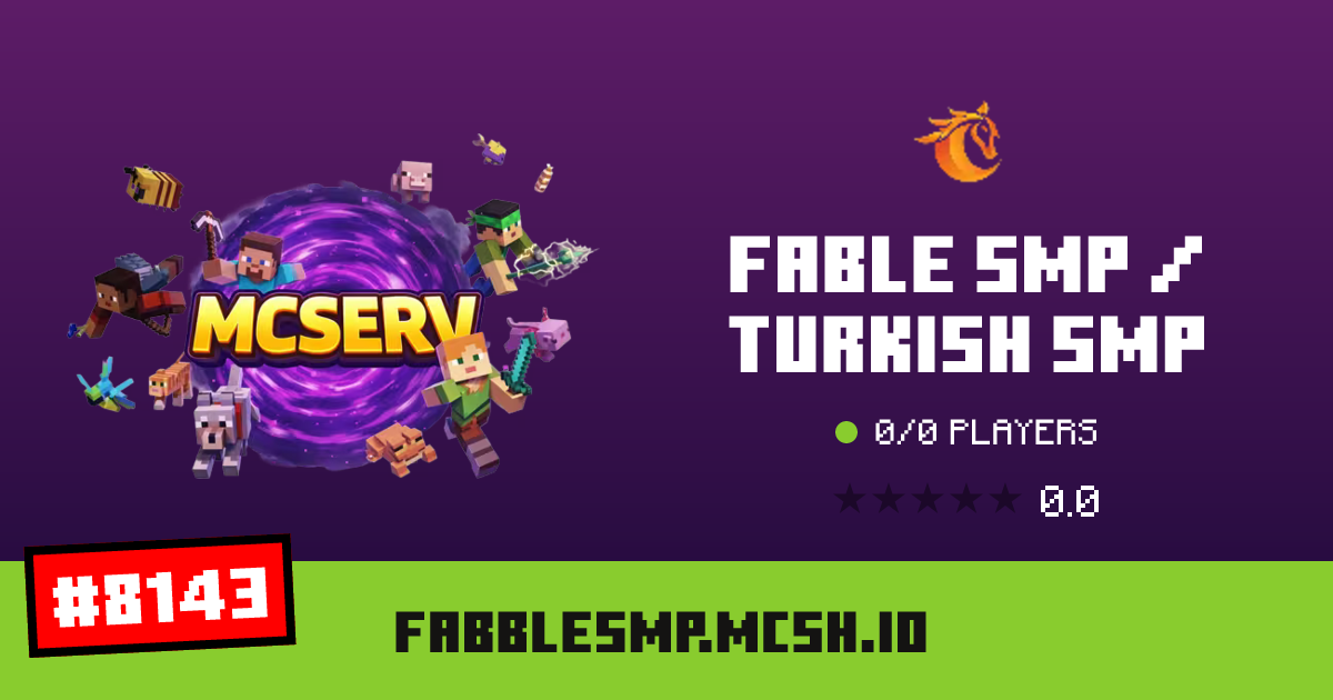 Fable SMP / Turkish Smp - IP, players and Minecraft server info