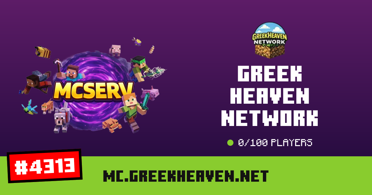 Greek Heaven Network - IP, players and Minecraft server info