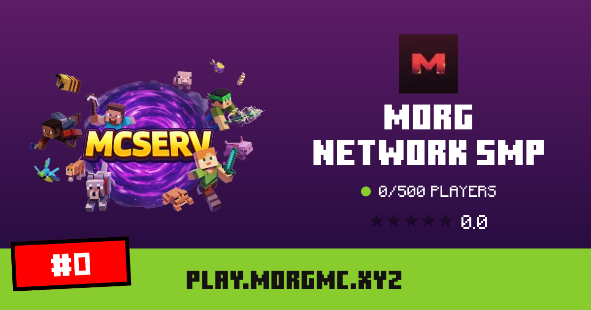 Morg Network smp - IP, players and Minecraft server info