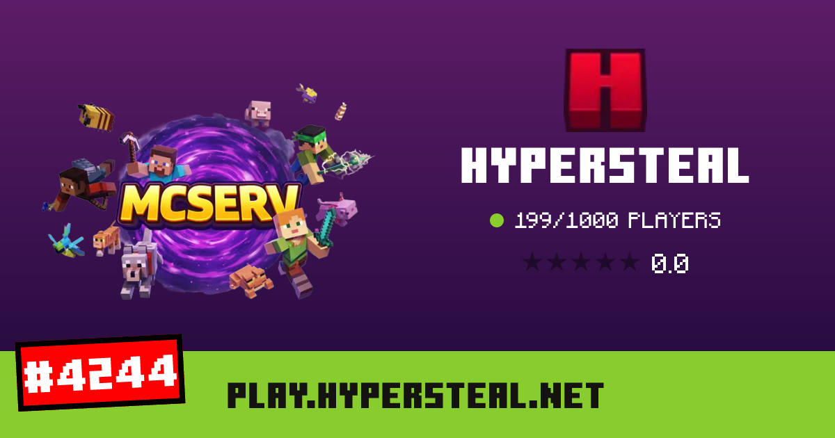 HyperSteal - IP, players and Minecraft server info