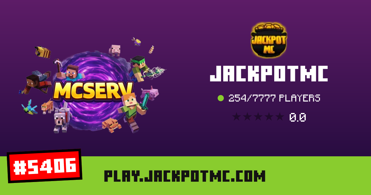 JackpotMC - IP, players and Minecraft server info