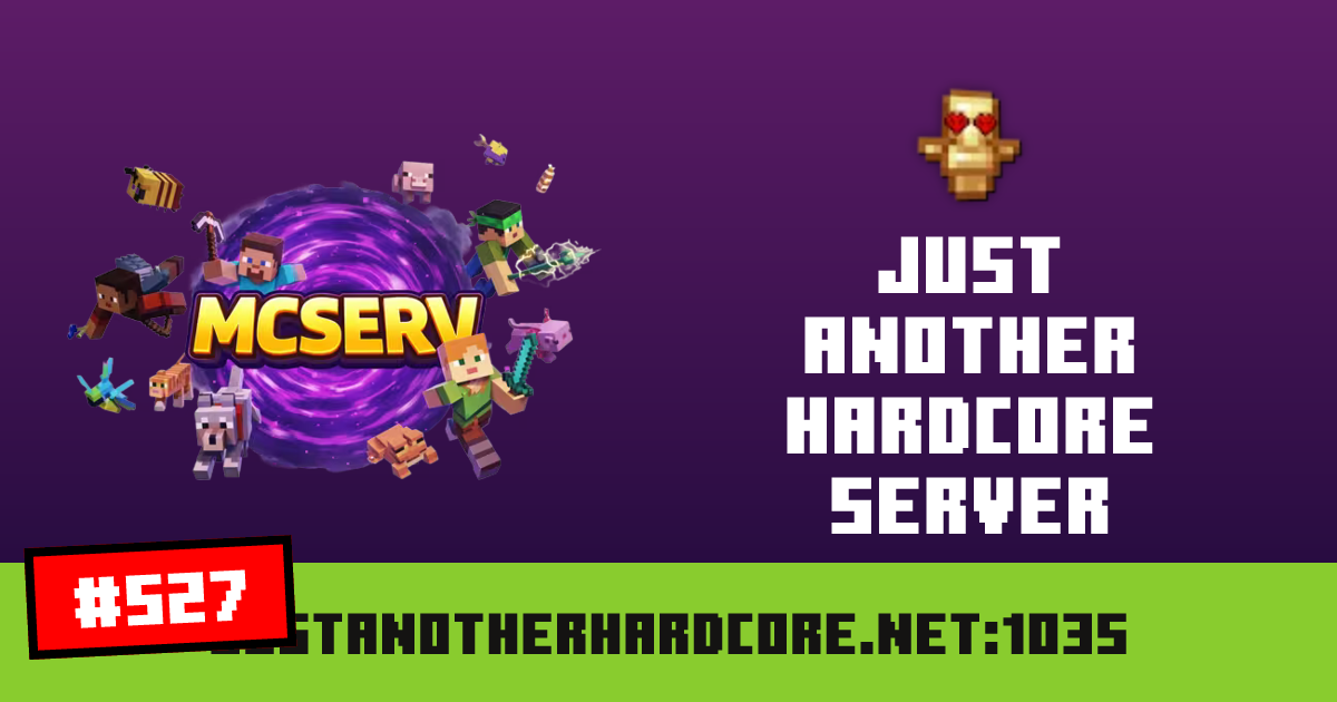 Just Another Hardcore Server - IP, players and Minecraft server info
