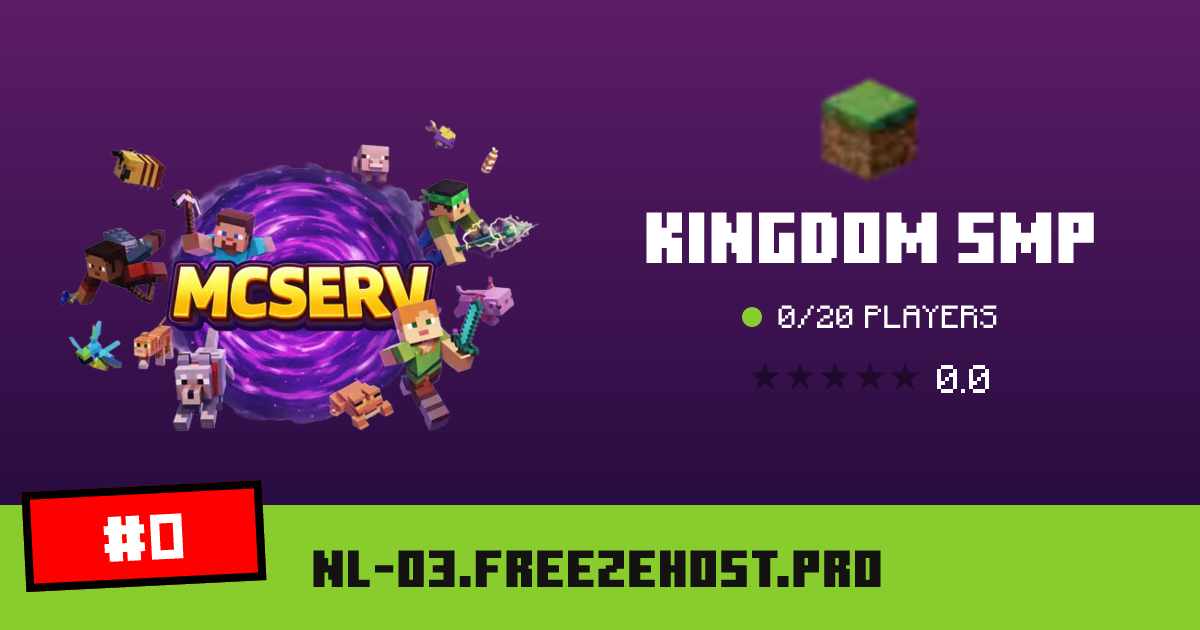 Kingdom smp - IP, players and Minecraft server info