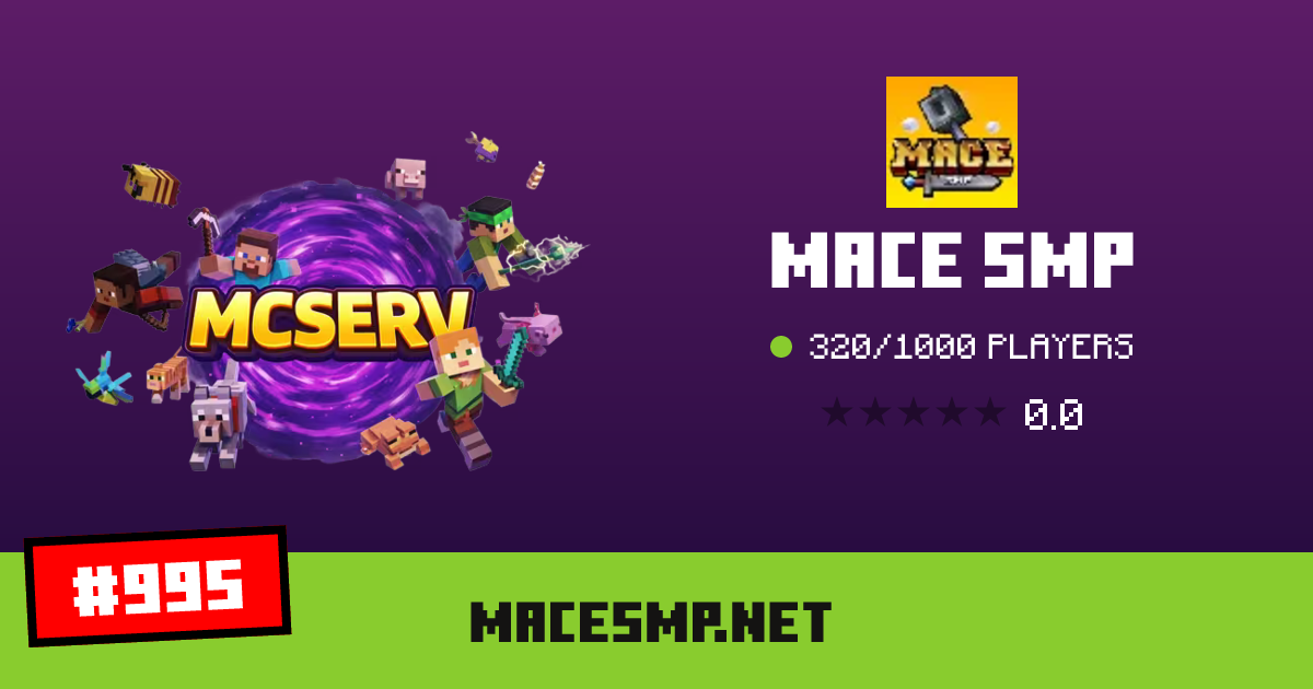 Mace SMP - IP, spillere og information om Minecraft-serveren