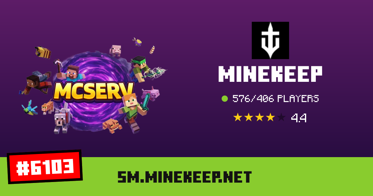 MineKeep - IP, players and Minecraft server info