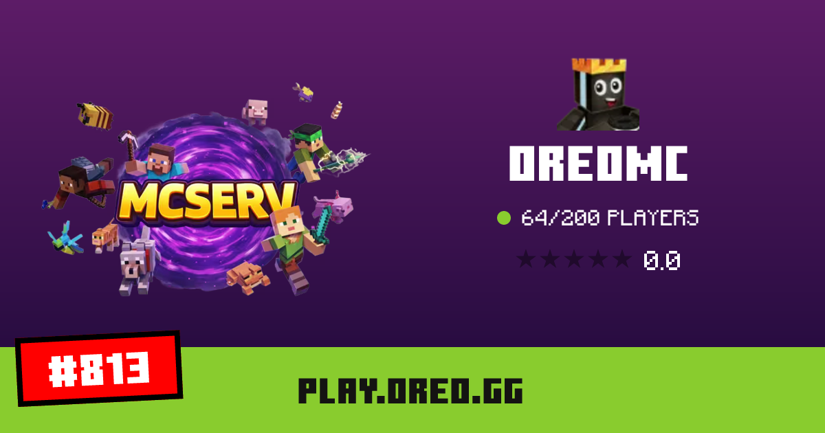 OreoMC - IP, players and Minecraft server info