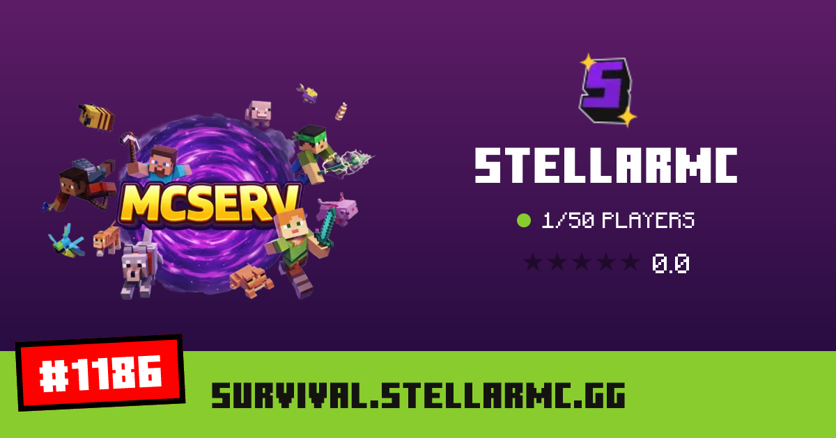 StellarMC - IP, players and Minecraft server info