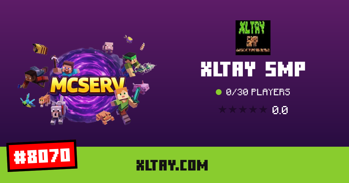 XLTAY SMP - IP, players and Minecraft server info