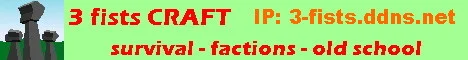 Bannière du serveur 3 fists CRAFT