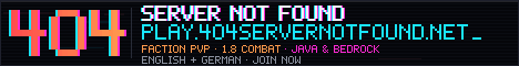 Banner 404: Server Not Found