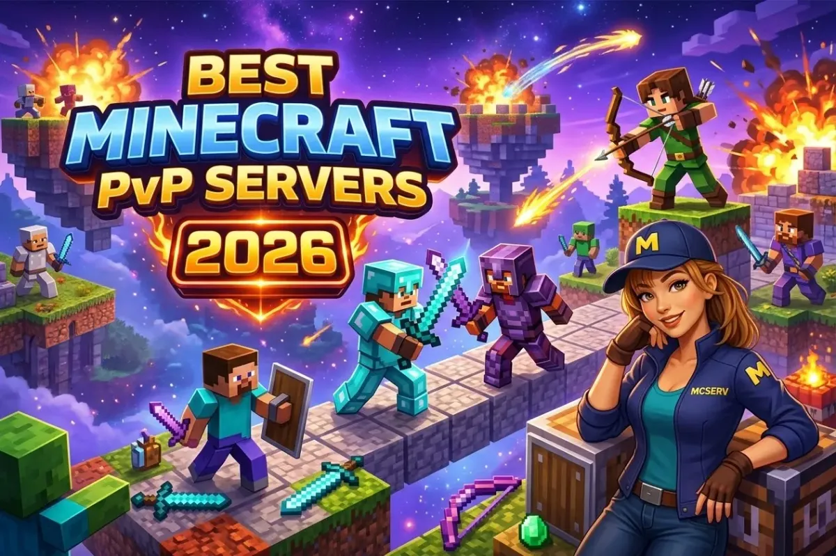 Best Minecraft PvP Servers 2026 | Top Java & Bedrock