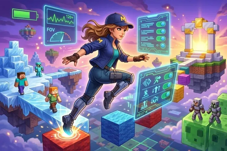 optimizing game settings for parkour