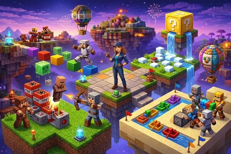 Complete Guide to Minecraft Mini-Games in 2026: BedWars, SkyWars, Murder Mystery and More